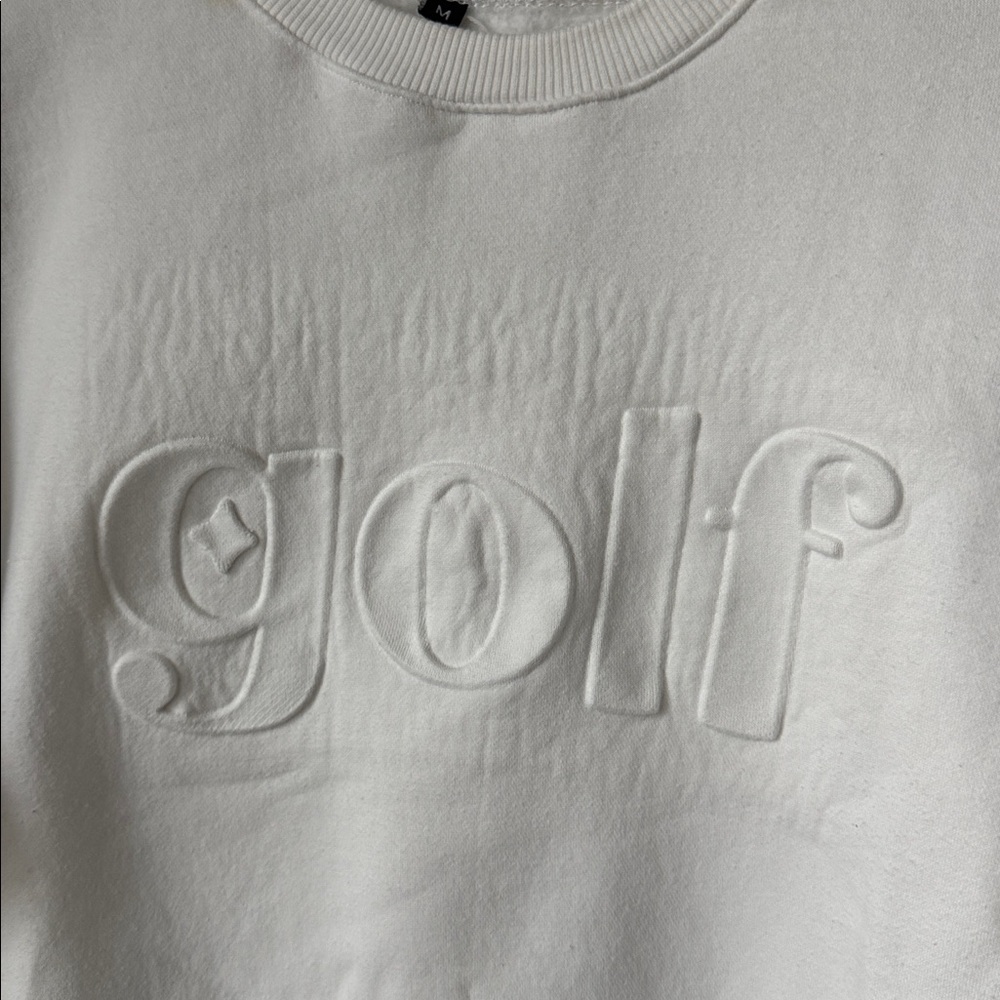 Golf Embroidered White Sweatshirt - Picture 4 of 15